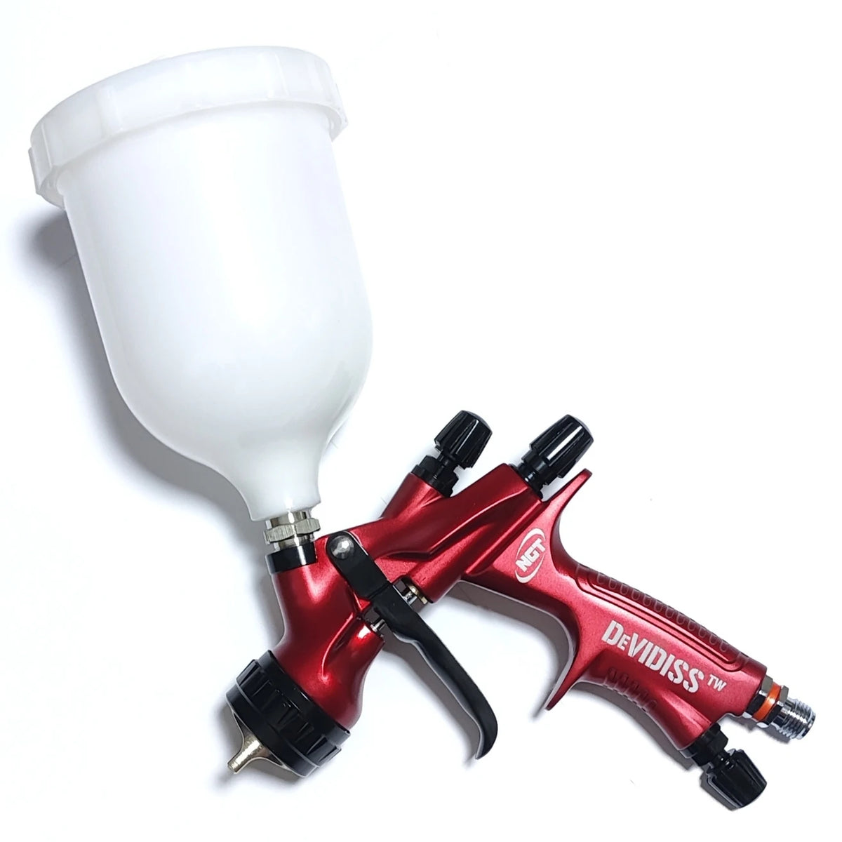 DeVIDISS HVLP NGT Pro TE20 Lite Spray Gun Kit Professional 1.3mm Nozzle Car Paint Application Comfortable for All Car Paints