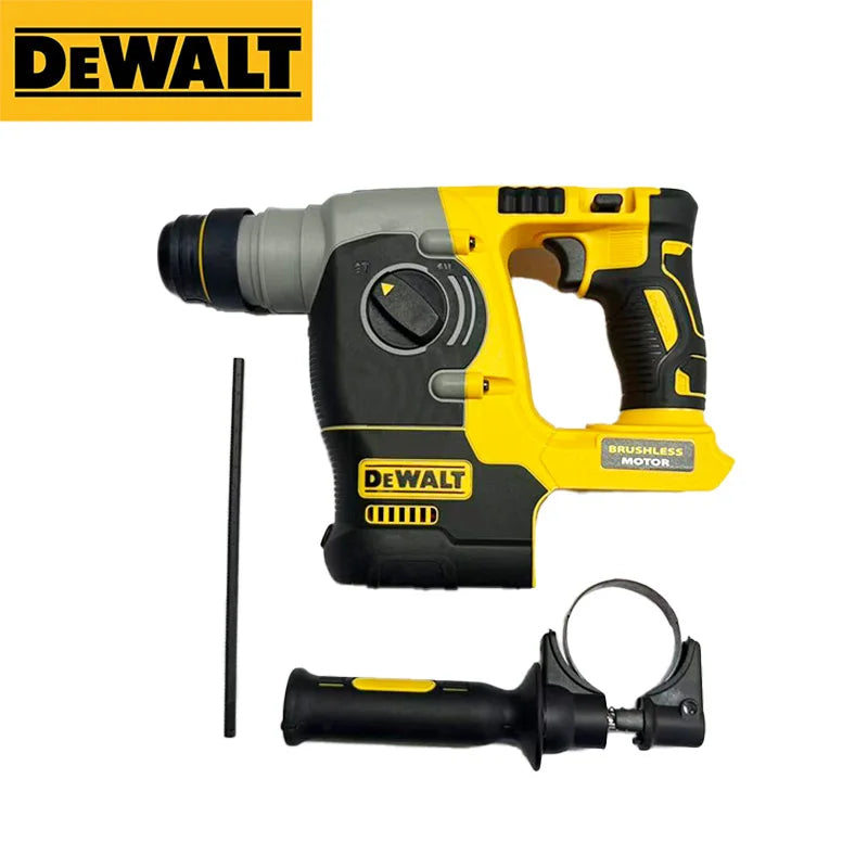 DEWALT 18V/20V MAX Brushless SDS-Plus Rotary Hammer Drill, 1" L-Handle, 3-Speed Woodworking Impact Drill (Tool Only)