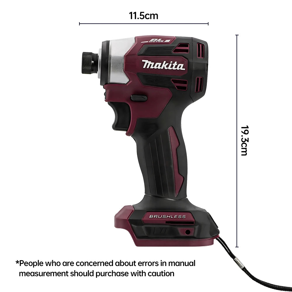 Makita DTD173 18V 180Nm Brushless Cordless Impact Driver with Ring Light Max Torque for Screw Bolt Wood Home DIY Power Tool