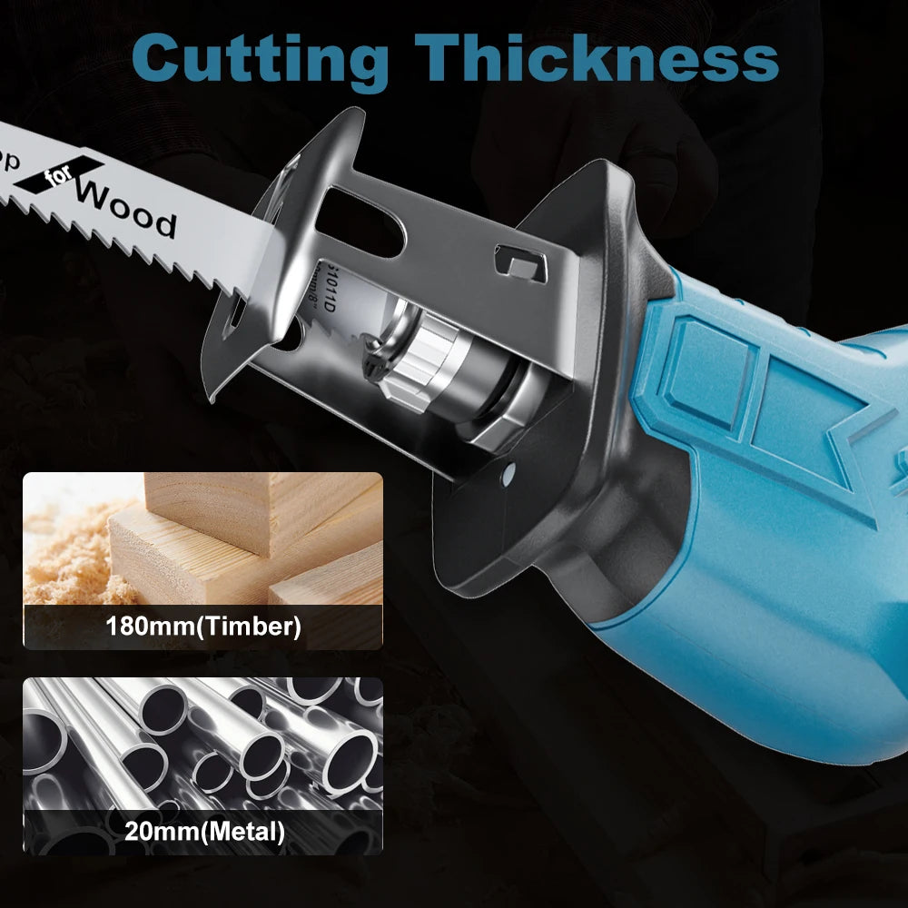 Cordless Reciprocating Saw For Makita 18V Battery Portable Electric Reciprocating Saw For Wood Metal Pipe Cutting Power Tool
