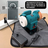 Dual-Wheel Mini Grinder Handheld PolisherCordless Electric Bench Grinder 100/120 Mesh Wheels For Makita 18V Battery(No Battery)