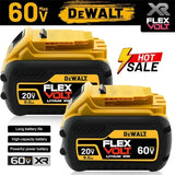 100% Genuine DEWALT Battery 60V 9Ah Flexvolt battery 20V 6Ah 5Ah DCB1104 DCB609 DCB206 For Dewalt rechargeable tool battery