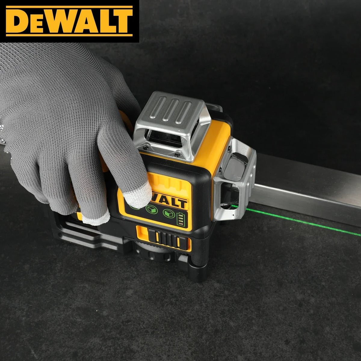 '2026 New!' DEWALT DW089LG 12V MAX Green 3x360 Line Laser Level, 3 Sides 360° Horizontal Vertical Beams Self-Leveling