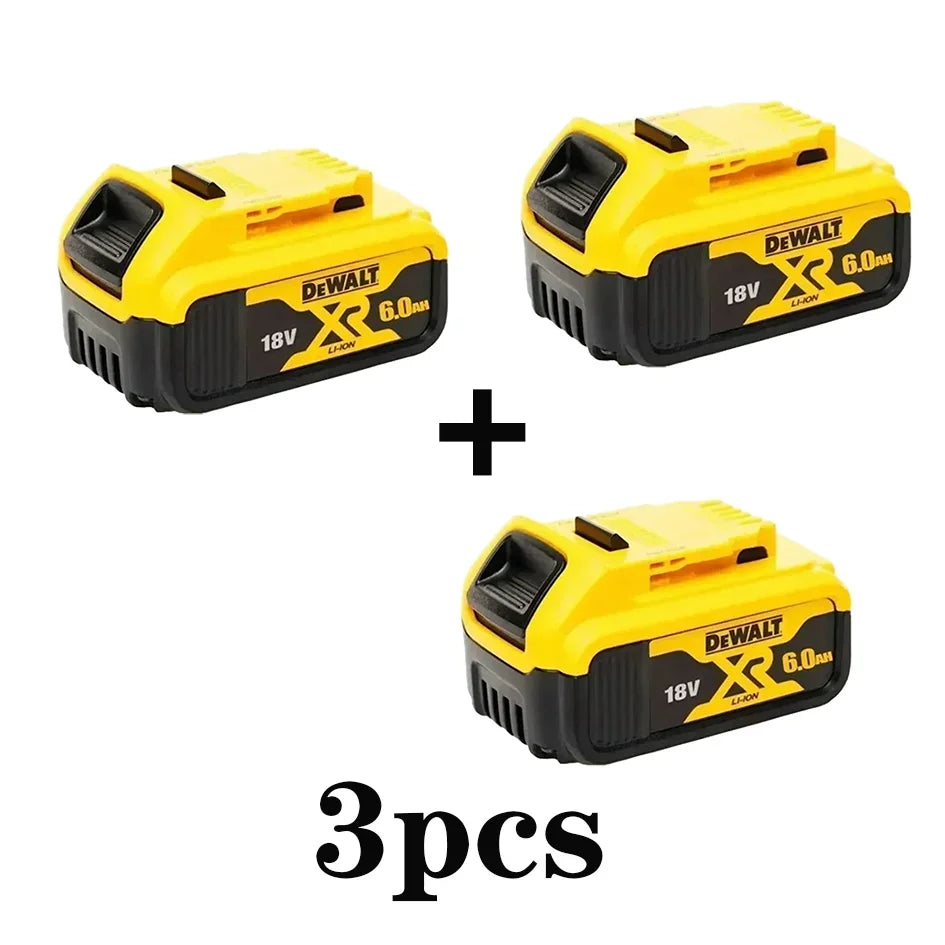 Dewalt 20V Battery 5AH 6AH 18V5.0AH Rechargeable Lithium Ion Battery, Dewalt DCB200 Power Tool Replacement Battery