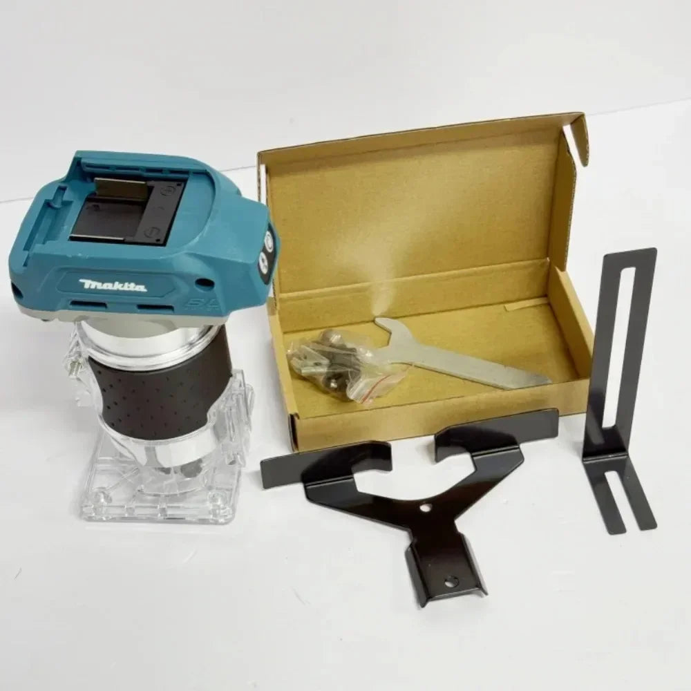 Makita DRT50 18V Cordless Brushless Trimmer Slotting Tool For Furniture Edge Finishing And Cabinet Fabrication Tasks
