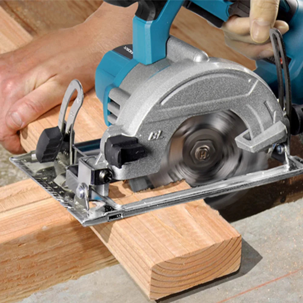YOFIDRA 5Inch 10800RPM Brushless Electric Circular Saw Cordless 45° Adjustable Cutting Saw Power Tool For Makita 18V Battery Pin