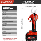 EGOD Brushless 45mm Electric Scissors For Milwaukee 20V Battery Cordless Fruit Tree Bonsai Electric Pruning Shear