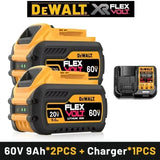 100% Original DeWalt Battery 20V XR 60V 9.0Ah 6.0Ah 5.0Ah DCB206 DCB209 DCB200 DCB205 DCB184 DCB181 For 20V Dewalt Power Tools