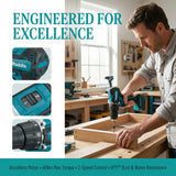 Makita DDF487 Lightweight 18V Drill Driver For Small Workshop Repair Daily Home DIY Fixture Mounting
