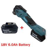 Makita Brushless Oscillating Multi Function Tool Electric Saw With Trimmer/Shovel/Cutting Woodworking Tool 18V Battery