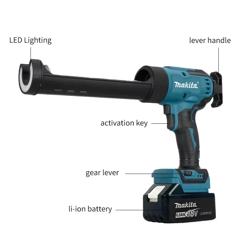 Makita Wireless Glass Windows Electric Glass Glue Gun Cement Glass Adhesive Glue Seal Sealant Filling Sewing Gun For 18V Battery