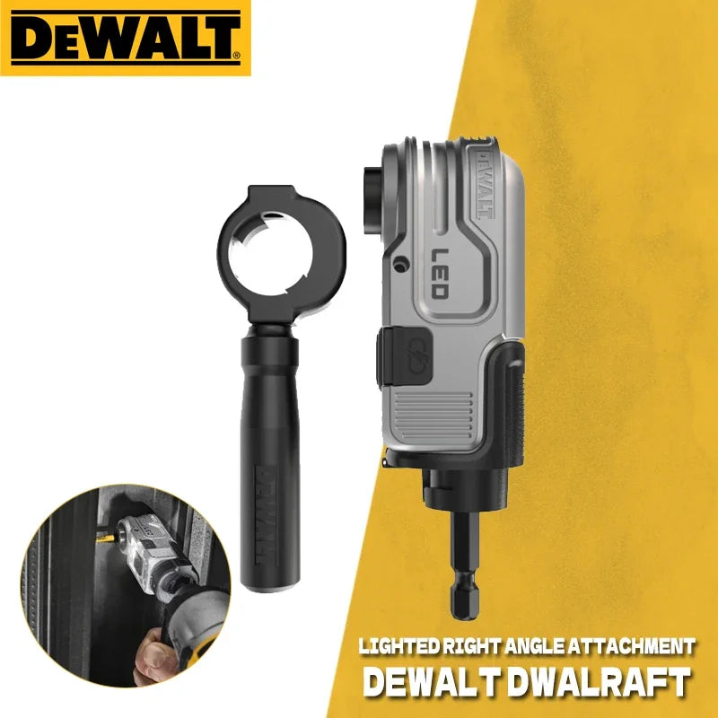 DEWALT DWALRAFT FLEXTORQ® Lighted Modular Right Angle Attachment USB Charge LED Dewalt Impact Drill Power Tool Accessories