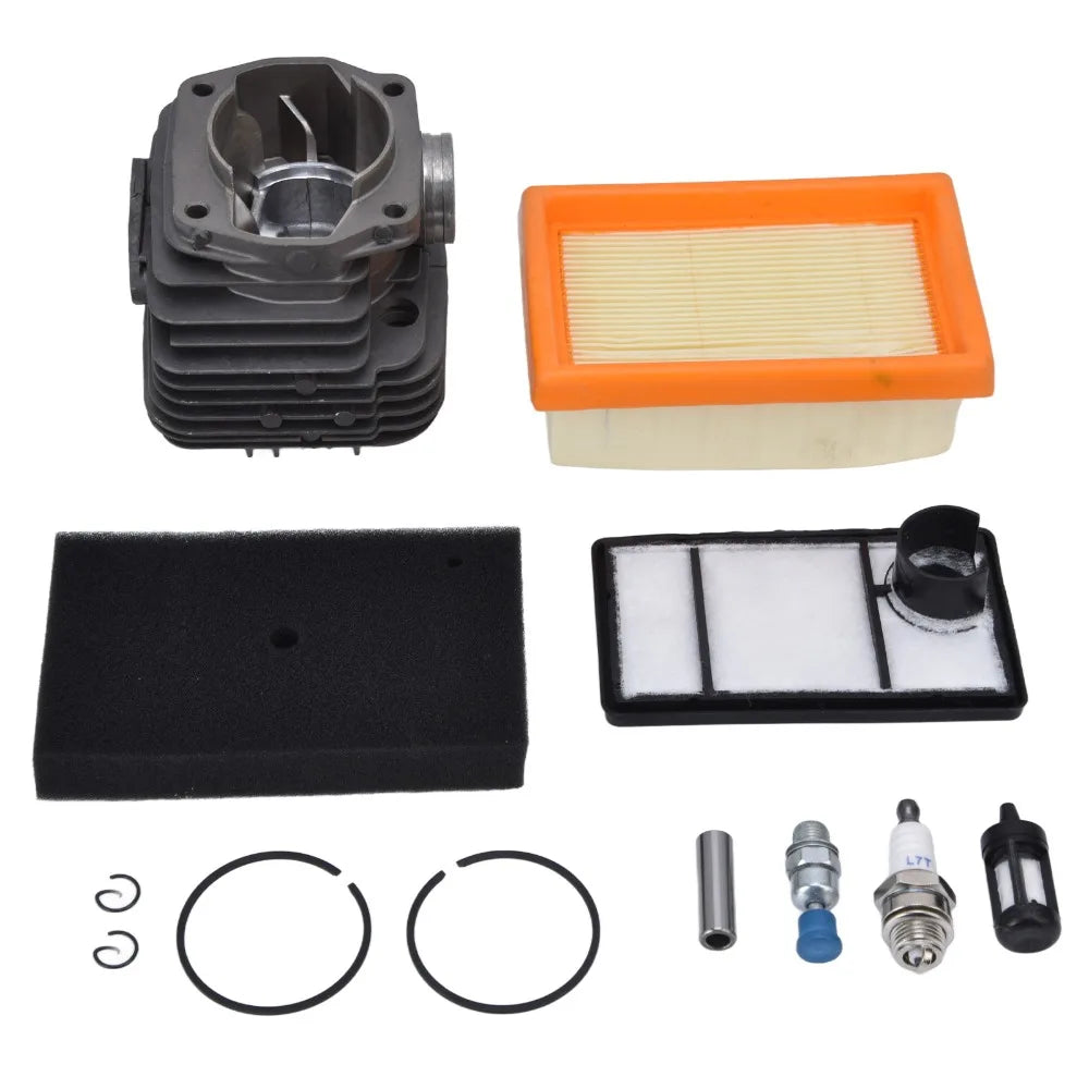 Durable Grey Cylinder Piston Kit Metal Compact Cylinder Kit Easy to Install Large Bore Piston Kit for Stihl TS400