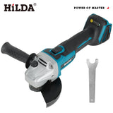 HILDA 125mm Brushless And Brushed Angle Grinder Cordless Grinding Machine Cutting 12V Angle Grinder For Makita 18V Battery