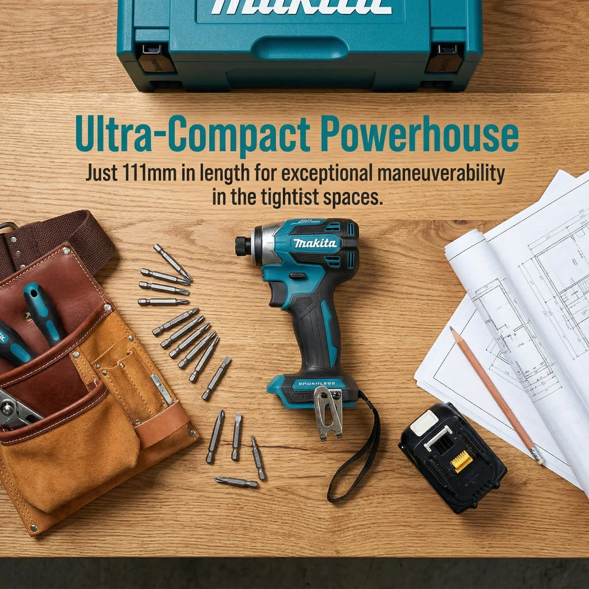 Makita DTD173 Blue 18V Brushless Cordless Impact Driver 180Nm 3600RPM Hand Tool For Wood Assembly Household DIY