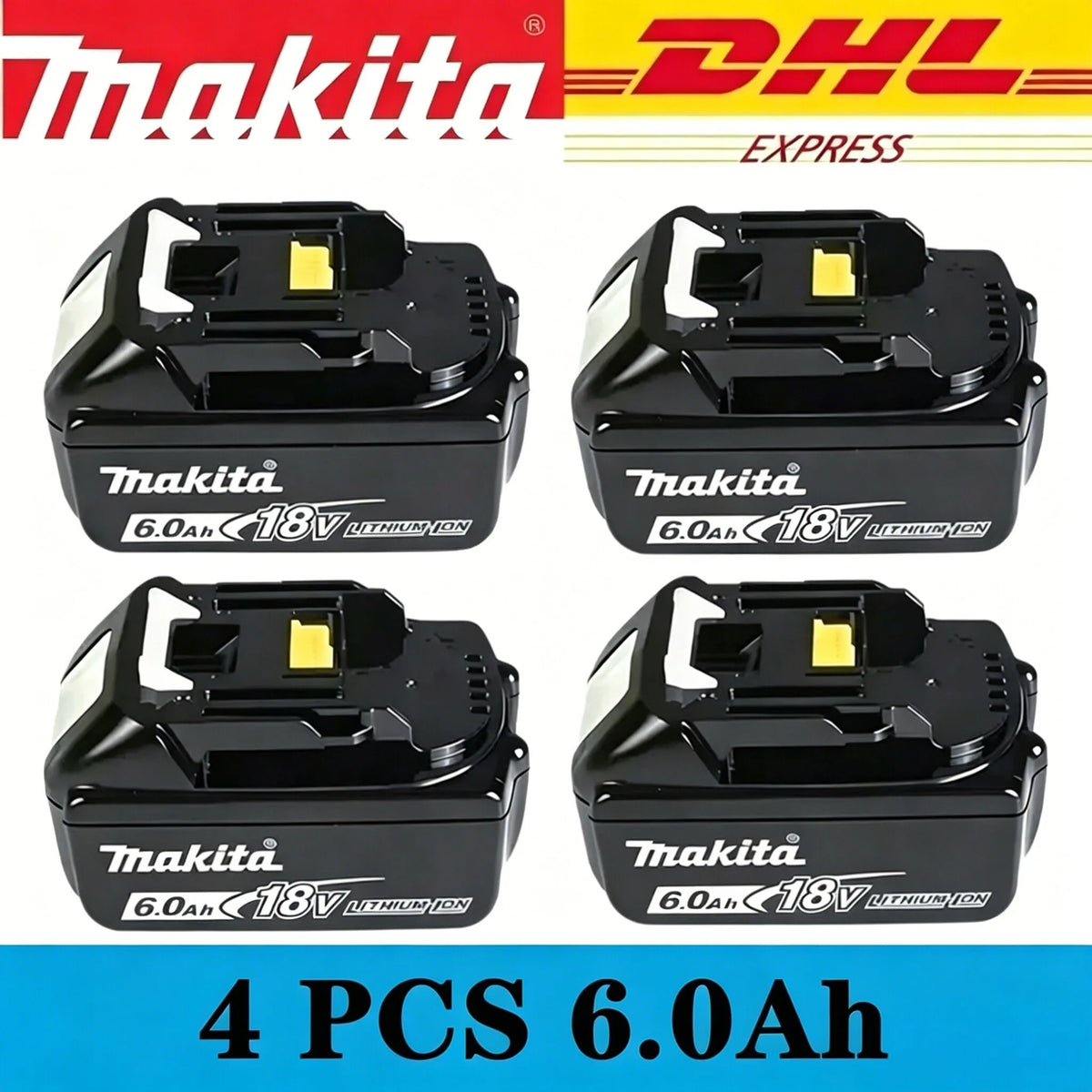 2026 Original Makita 18V LXT Lithium Battery 9.0Ah/6.0Ah/5.0Ah for BL1890 BL1860B BL1850 & DDF487