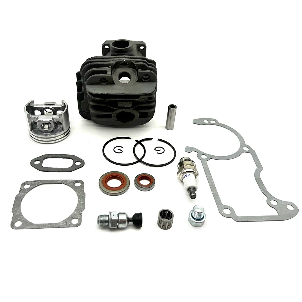 44.7mm Cylinder Piston Set For Stihl 026 MS260 MS 260 Sealing Set And Plugs Cylinder Exhaust Gasket Kit Garden Tool Parts