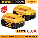 DeWALT 100% Original Battery 20V/ 6000mAh for DCB606 DCB205 DCB206 DCB209 DCB182 DeWALT Power Tool Fast Delivery by Air Freight