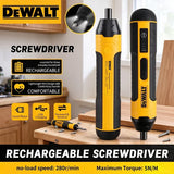 DEWALT Cordless Electric Screwdriver HT422 3.6V 5N.m Torque 1/4" Hex Chuck 1300mAh Li-ion Battery Rechargeable For HomeDIYRepair