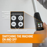 Maxxt 400W Brushless Electric Wall Sander 4mm Random Orbital Drywall Sanding Machine with 1&2 Mode Suction Switching LED Light