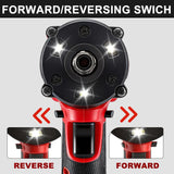 M-WALK 1/2" Brushless Electric Impact Wrench 300N.M Torque Removal Screw Nut Screwdriver Power Tools For Milwaukee 18V Battery