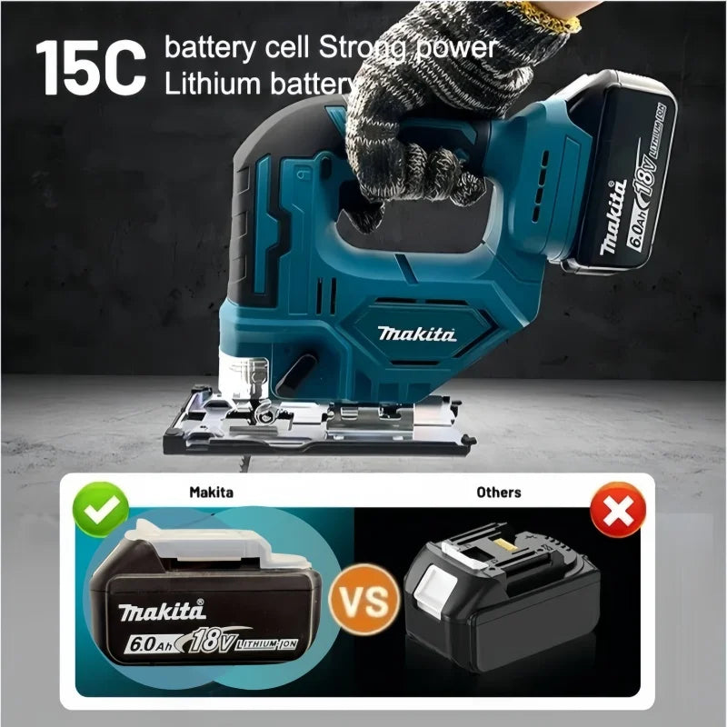 6Ah 100% Original Makita 18V Battery BL1860B Rechargeable Lithium-Ion Battery for Makita 18V Power Tools Replace the Battery.