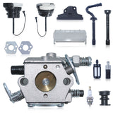 Carburetor Kit for STIHL 021,023,025 Chainsaw, Replacement Parts Carburetor Accessory Includes Gasket, Spark Plug, Fuel Cap