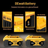 100% Genuine Dewalt 20V Battery, 20V 2Ah 5Ah 6Ah Battery DCB206 DCB209 DCB205 DCB184 For Dewalt Power tool Replacement Battery