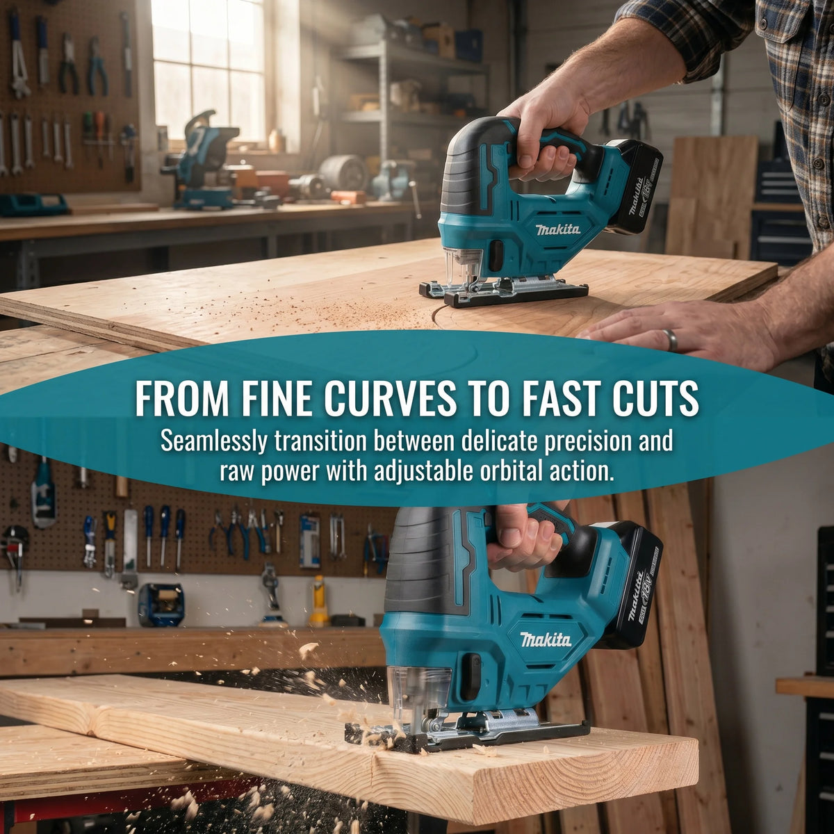 Makita DJV182Z 18V Brushless Jigsaw 135mm Wood Cutting 3500SPM Curve Saw Cordless For Makita Battery