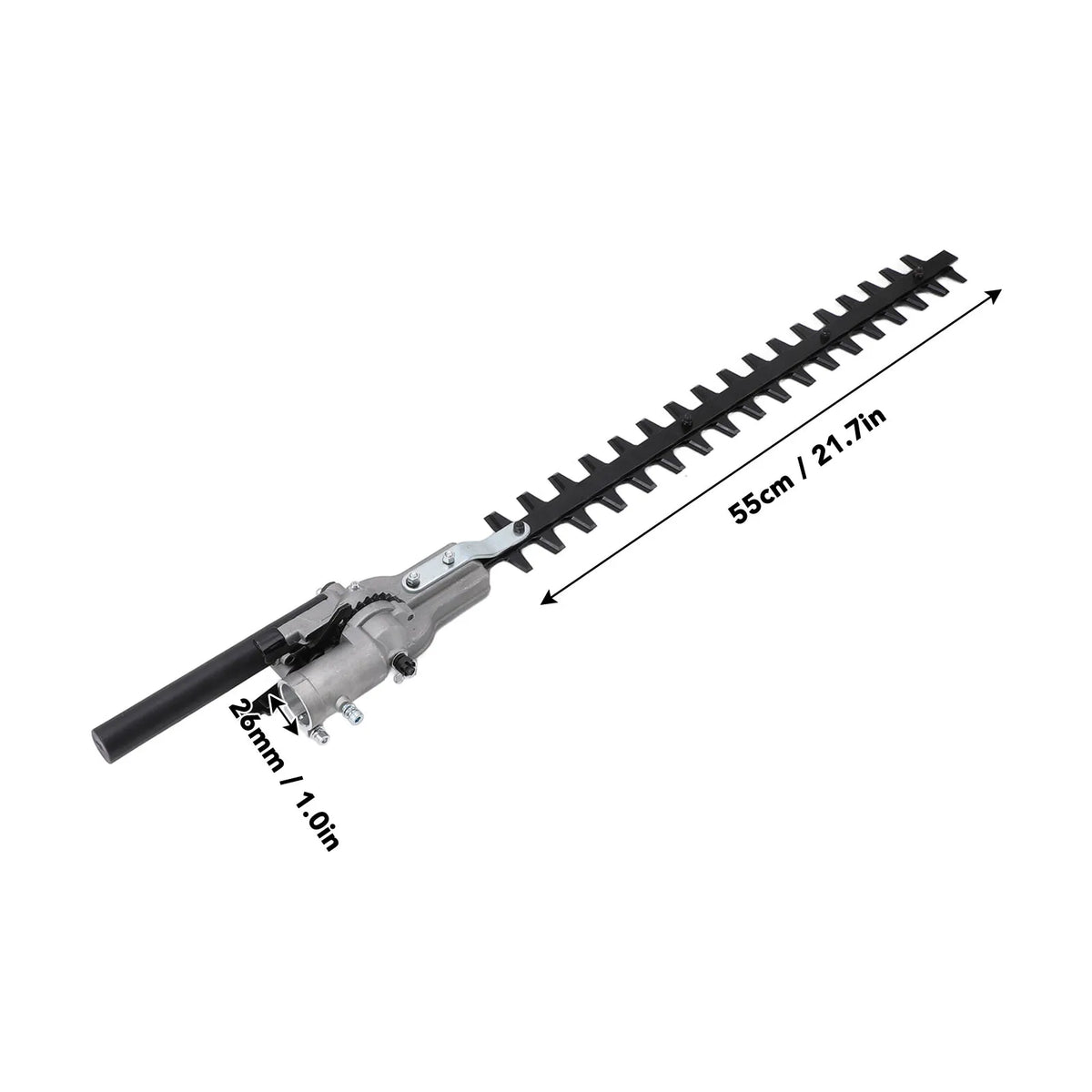 Hedge Trimmer Head 9 Spline High Pole Brush Grass Cutter Head Harvester Mower For Garden Tools Spare Parts