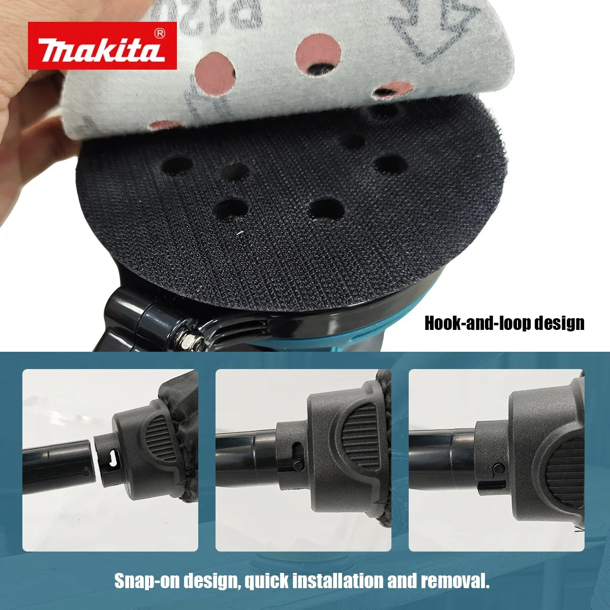 Makita DBO180Z 18V Brushless Cordless Orbital Sander 125mm with Dust Bag for Clear Coat and Varnish Surface Preparation