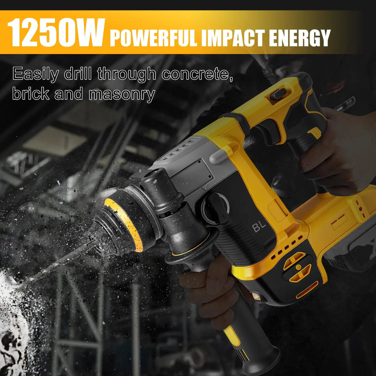 2 Modes SDS Metal Concrete Breaker Jackhammer Tools For DeWALT 20V Battery Brushless Rotary Impact Hammer Drill Cordless