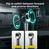 380RPM Electric Ratchet Wrench 1/4" 3/8" Bidirectional Ratchet Forward Reverse 60 N·m Manual 1.5 N·m Auto for Home DIY Repair