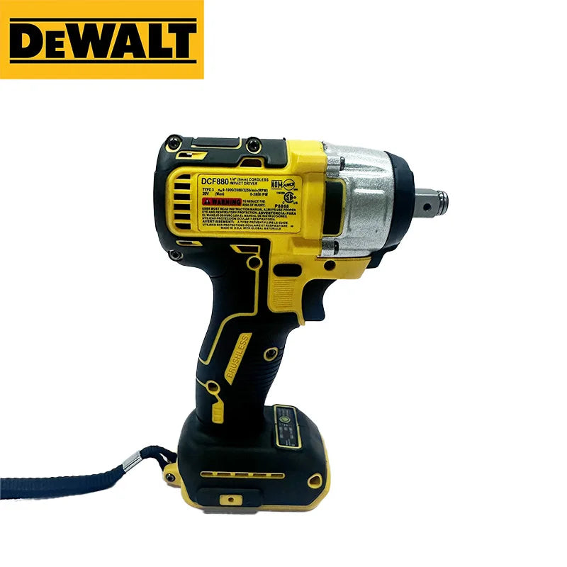 Dewalt DCF880 20V Brushless Impact Wrench, 205N.m High Torque Cordless Portable Multifunctional Power Tool