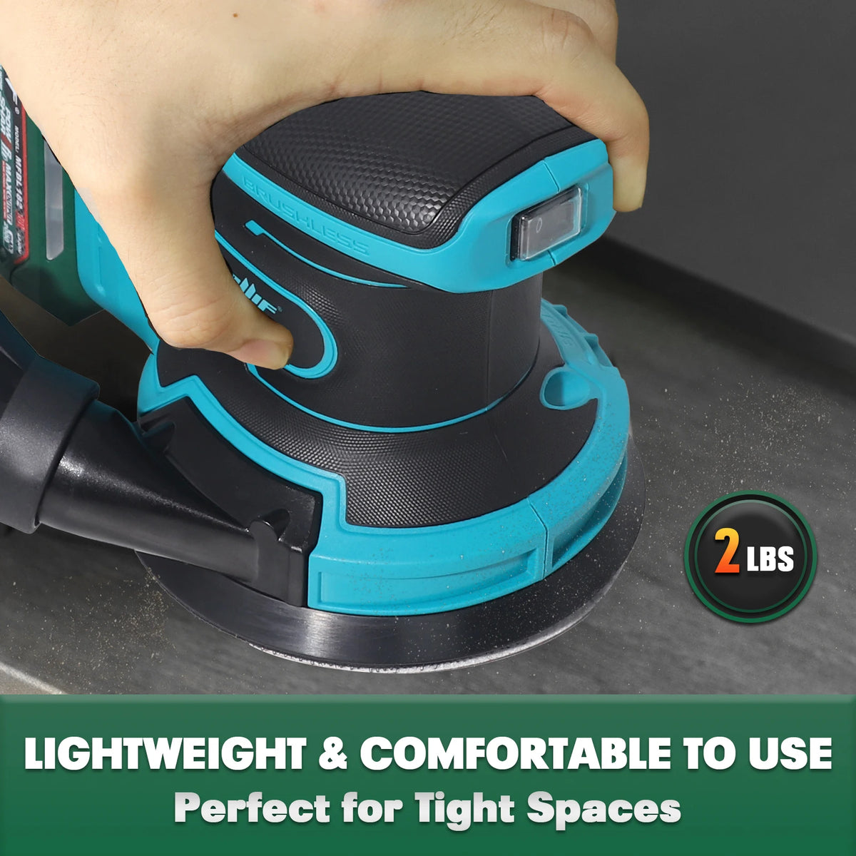 Mellif 125MM Cordless Random Orbital Sander For Makita 18V Battery BL1830 BL1840 (Tool Only) Handheld Electric Power Tool