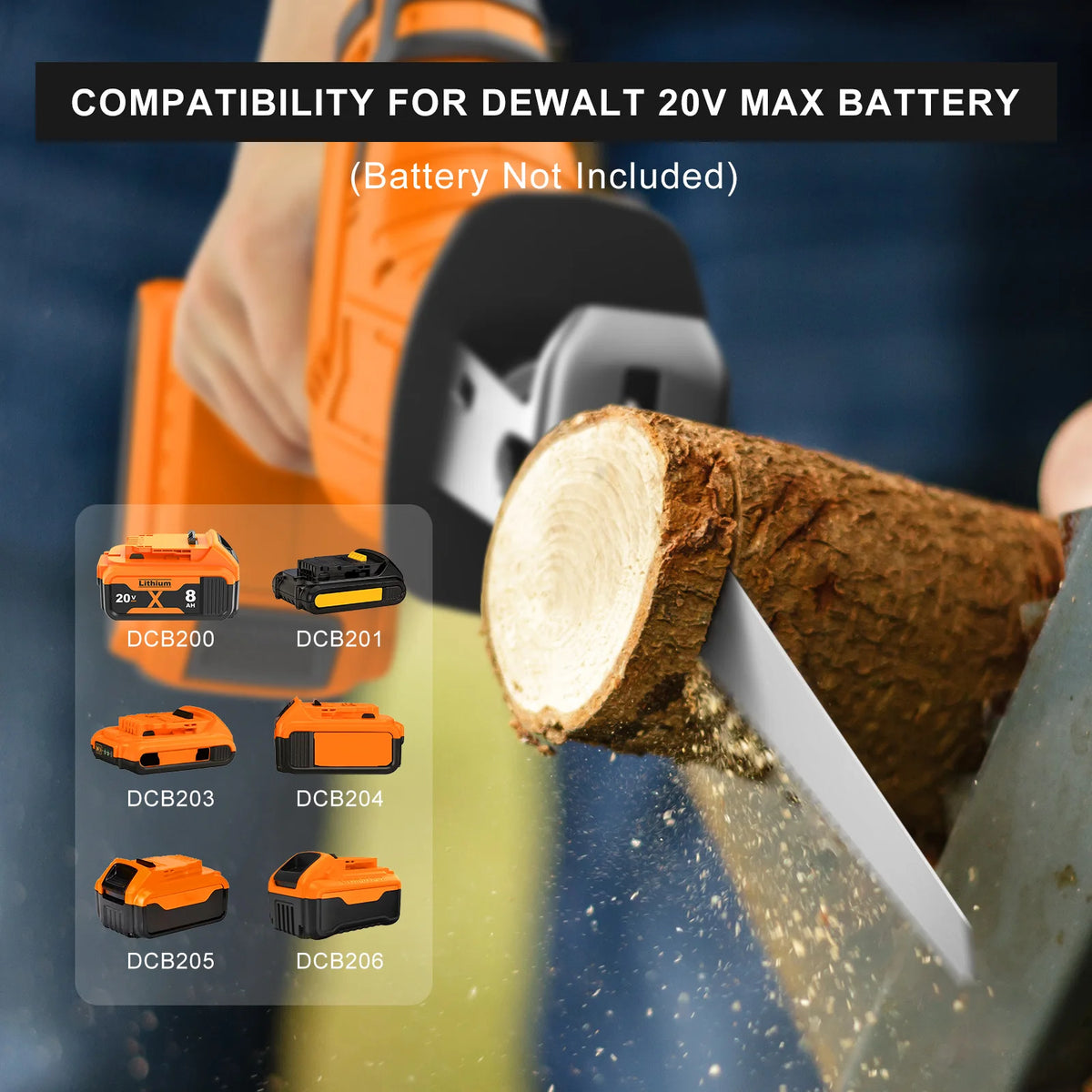 Cordless Reciprocating Saw For DEWALT DCB200 18V Battery Portable Electric Saw Wood Metal PVC Pipe Cutting Bandsaw Power Tool