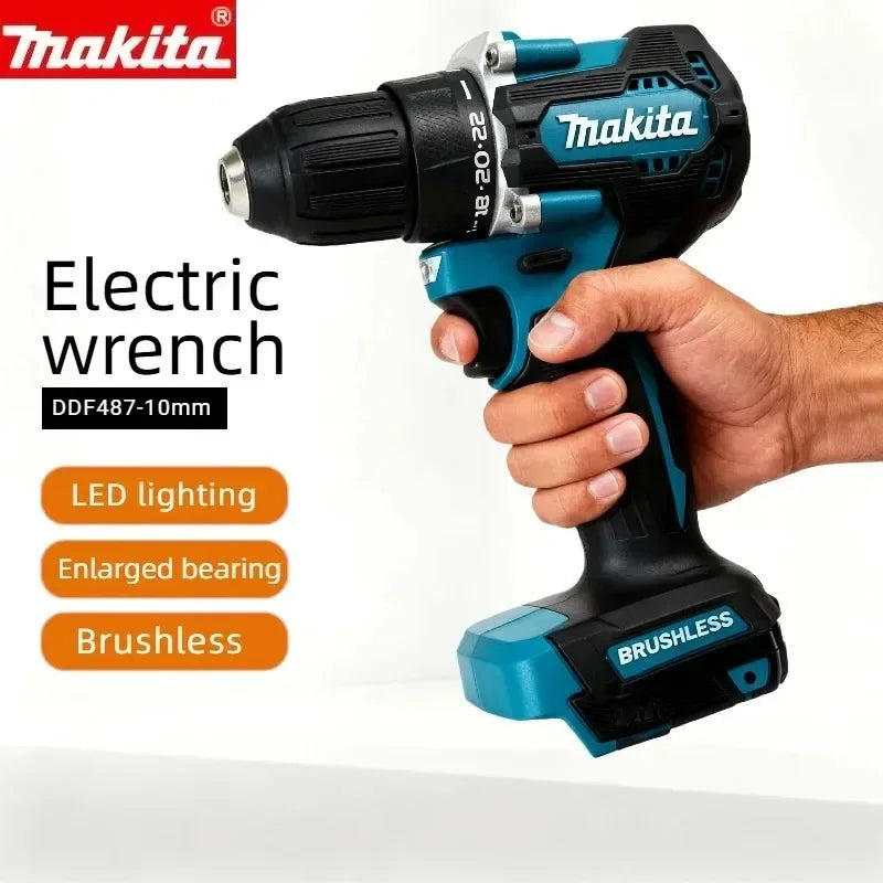 Makita DDF487 18V Brushless Cordless Drill Driver 60N Torque 0-1700 RPM For Home Repair And Fixing Loose Chair Legs