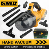 DEWALT DCV501 18V Handheld Wet Dry Vacuum Cleaner Cordless Design LED Light 0.7L Tank Multi Nozzles Car HomeWorkshop Power tools