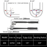 US RIDGID 400 Series Manual Stainless Steel Copper-Iron Pipe Bender 0-10mm