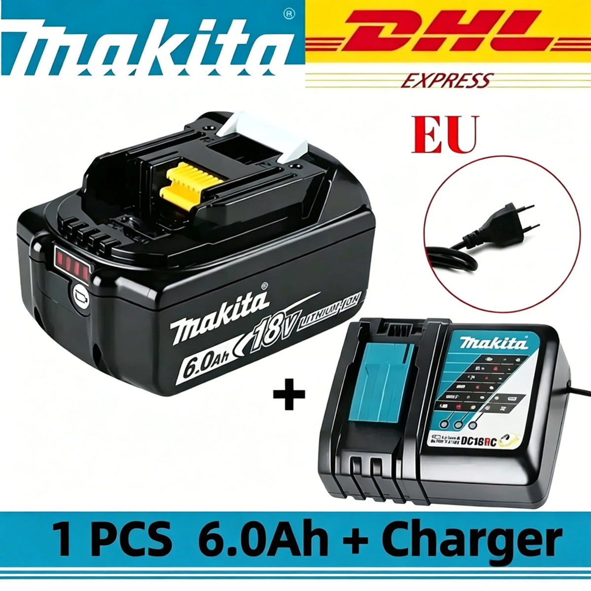 2026 Original Makita 18V LXT Lithium Battery 9.0Ah/6.0Ah/5.0Ah for BL1890 BL1860B BL1850 & DDF487