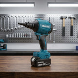 Makita Bare DAS180 18V Wireless Brushless Blower Gun Equipped Nozzle For Workshop Debris Clearing Sawdust Removal Tool