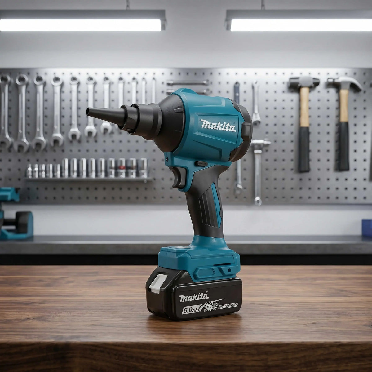 Makita Bare DAS180 18V Wireless Brushless Blower Gun Equipped Nozzle For Workshop Debris Clearing Sawdust Removal Tool