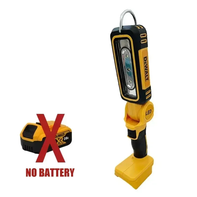 DEWALT 18V Lithium Battery 90 Degree Multifunctional Folding Work Light Portable Camping Light Emergency Flashlight Car Service