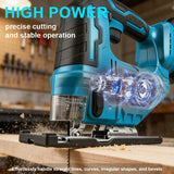 3000RPM Electric Jigsaw Cordless Handheld Multi-Function Woodworking Tools Wood Cutting Machines For Makita 18V Battery Pin