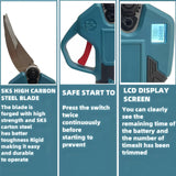 55MM Brushless Electric Scissors Cordless Pruning Shears Electric Branches Cutter Digital Display Tools For Makita 18V Battery