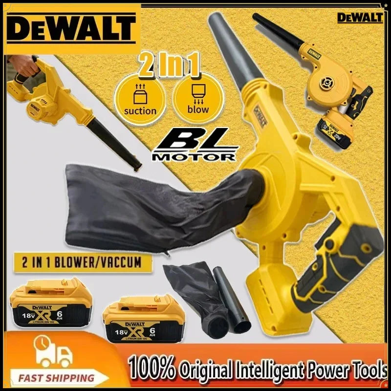 Dewalt 2 in 1 Cordless Air Blower & Vacuum Cleaner Electric Dust Computer Collector Leaf Duster Power Tools For 18V Battery