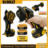 Dewalt 3 Inch Mini Angle Grinder, Cordless Electric Polishing & Cutting Power Tool Fit 18V 20V Lithium Battery
