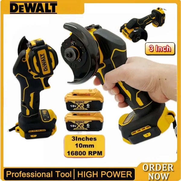 Dewalt 3 Inch Mini Angle Grinder, Cordless Electric Polishing & Cutting Power Tool Fit 18V 20V Lithium Battery