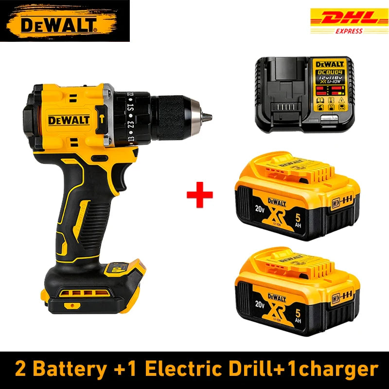 DEWALT Lithium Battery 20V Rechargeable Brushless Compact Electric Screwdriver Hand Drill Impact Drill DCD805