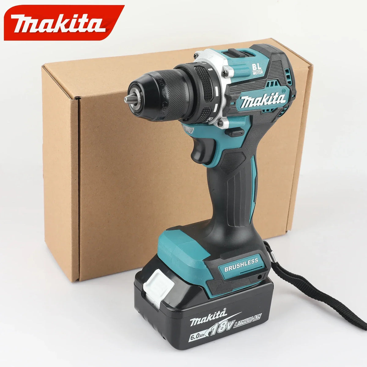 Makita New DDF487Z 18V LXT Brushless Cordless Drill Driver 40Nm 13mm Keyless Chuck 0-1700RPM Compact Bare Tool